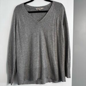 LOFT Heather Gray Knit Top
